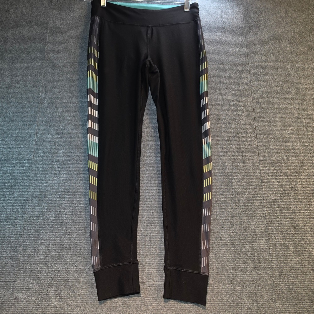 Moret Ultra Leggings Women Small Black Side Stripe Good Activewear Tights